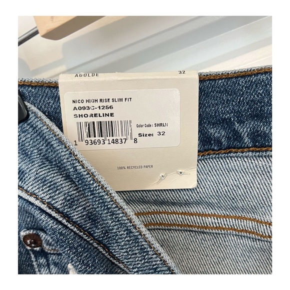 AGOLDE Nico High Rise Slim Fit in Shoreline - Picture 8 of 10